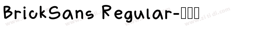 BrickSans Regular字体转换